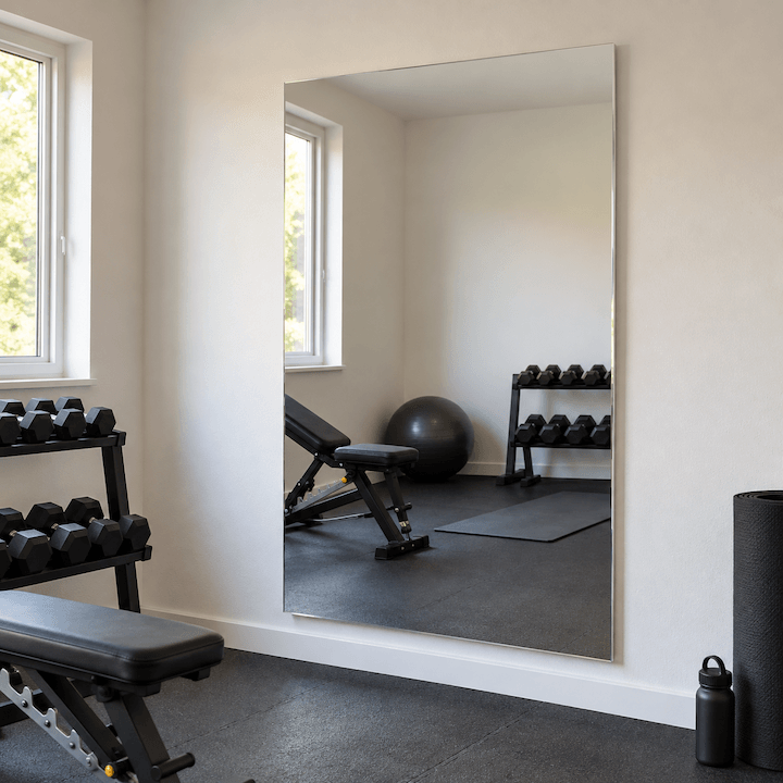 Plumi 2-in-1 mirror wall-mounted for home gym